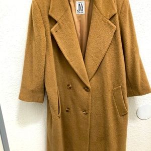 Women long camel color coat